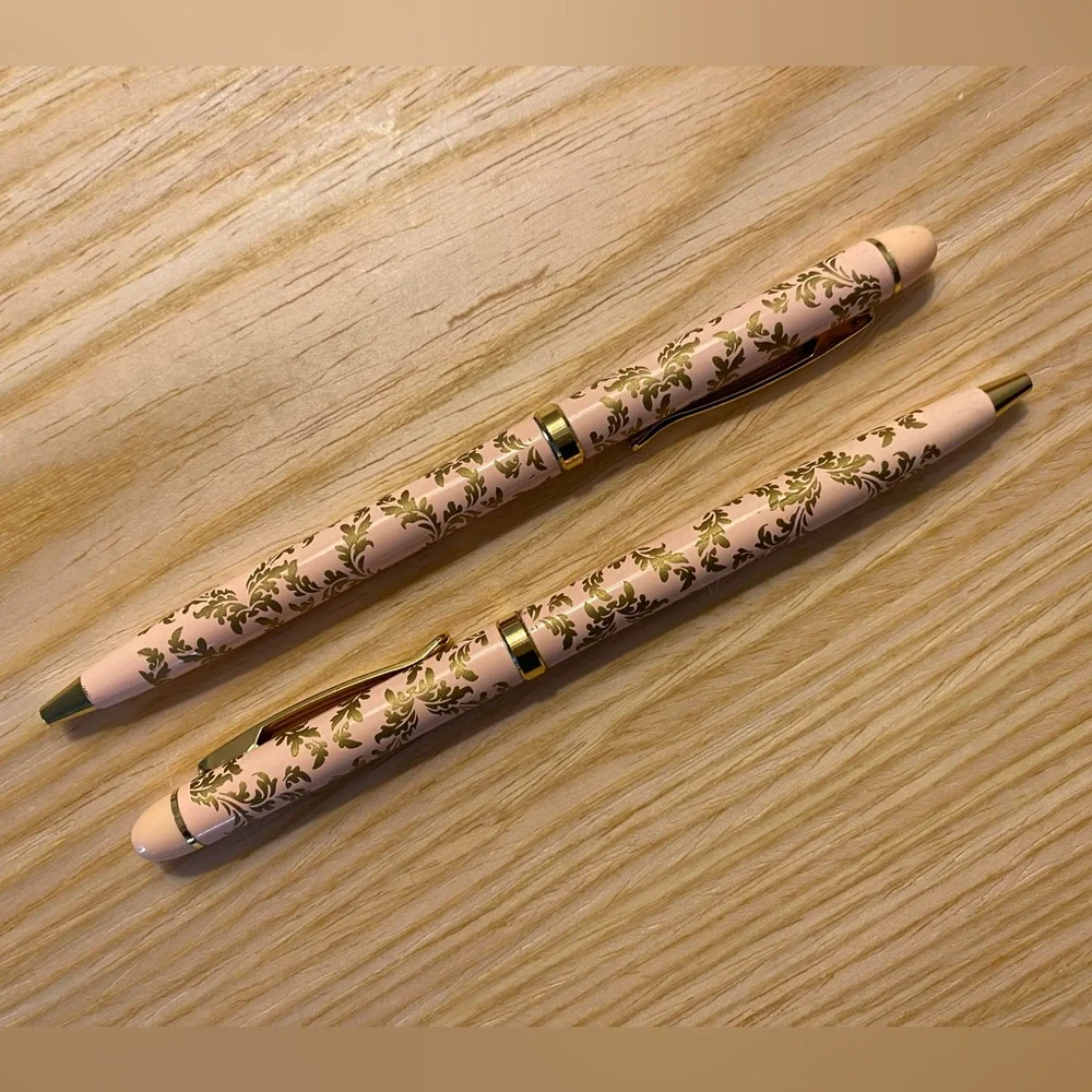 Langham Hotel Pink and Gold Pen Set - Picture 5 of 7